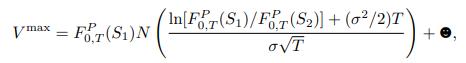 Vmax = FT(S1) N In Fr(S1)/FT(S2)] + (02/2)T) (1), (8  +