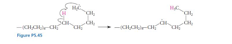 H SCH -(CHCH) CH Figure P5.45 HC. CH CH -CH -(CHCH)CH CH HC CH CH T CH