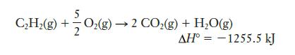 CH(g) + O(g)  2 CO(g) + HO(g) AH-1255.5 kJ