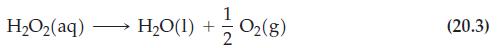 +12/0(8) H,Oz(aq)  H_O(1) + (20.3)