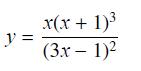 y = x(x + 1) (3x - 1)