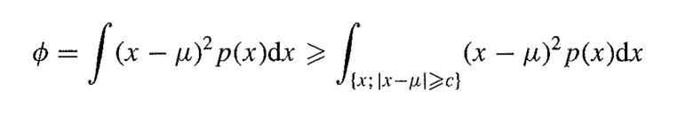 = [(x  )p(x)dx > Suite- (x  )p(x)dx - {x;\x-)>c}