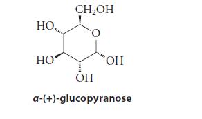 HO CHOH "OH  a-(+)-glucopyranose