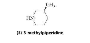 HN: CH3 (S)-3-methylpiperidine