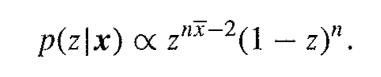 p(z|x) x zx-2(1-z)". z).