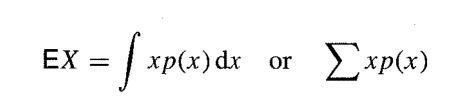EX = xp(x) dx or = [xp(x) dx xp(x)