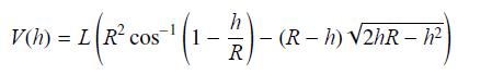 h h)=L(R cos  (1-)-(R-M) 2hR - IP) h)