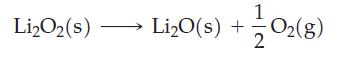 LiO (s)- 1 LiO(s) + O(g) 2
