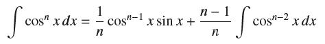 I cos cos" x dx : = 1 - n n-1 +"= fcos- n cos-xsin x + cos"-2 x dx