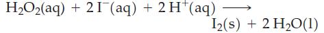 HO(aq) + 21(aq) + 2 H(aq) I2(s) + 2 HO(1)