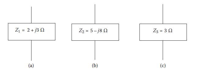 Z = 2 + j3  (a) Zy = 5 -j8  (b) Z3 = 3  (c)
