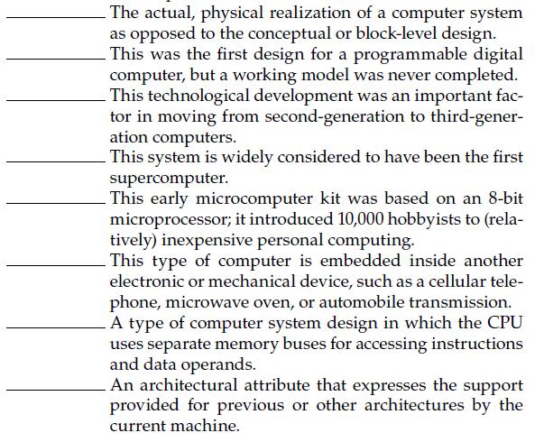 The actual, physical realization of a computer system as opposed to the conceptual or block-level design.