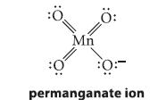 : Mn : :0: permanganate ion