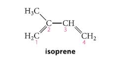HC HC C-CH 3 isoprene CH 4