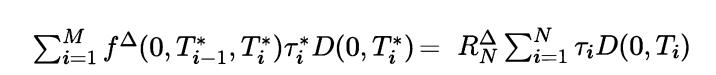 M N 1 f^(0, T1, Ti )7**D(0,T* ) = R^ TiD(0, Ti)