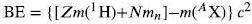 = {[Zm( H)+Nmn]-m(^X)} c