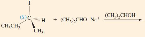 I (S) C... CHCH H CH3 + (CH,),CHO-Na (CH3)CHOH