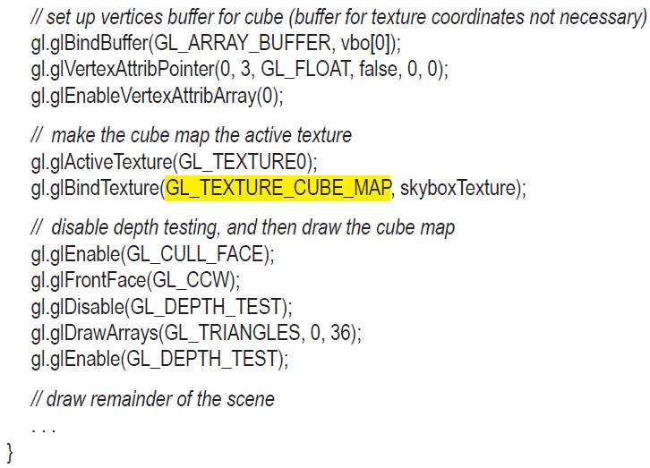 } // set up vertices buffer for cube (buffer for texture coordinates not necessary)