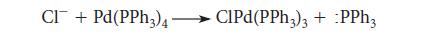 CI+ Pd(PPH3)4CIPd(PPh3)3 + :PPh3