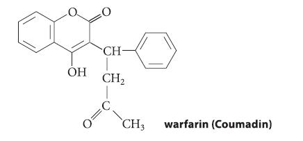 0 CH- CH CH3 warfarin (Coumadin)