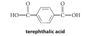HO-C- O -C-OH terephthalic acid