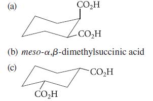 (a) (b) (c) COH 4 COH COH meso-a,-dimethylsuccinic acid COH