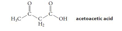 H3C 2 OH acetoacetic acid