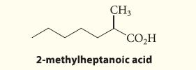 CH3 COH 2-methylheptanoic acid