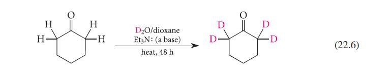 H H H L DO/dioxane Et3N: (a base) heat, 48 h D D (22.6)