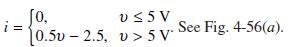 Jo, i= 0.5v-2.5, V5V v> 5 V See Fig. 4-56(a).