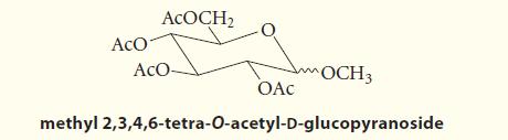 ACO ACOCH ACO- OCH 3 OAC methyl 2,3,4,6-tetra-O-acetyl-D-glucopyranoside