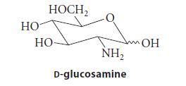 HOCH,  - NH, D-glucosamine OH