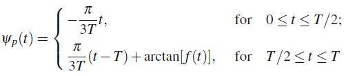 Wp(t) = =  37,  3 (t - T) + arctan[f(t)], for 0