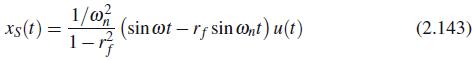 xs(t): = 1/02/2 (sin oot-rf sin cont) u(t) (2.143)
