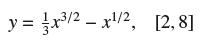 y = x/2x/2, [2,8]