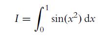 -  si I = sin(x) dx