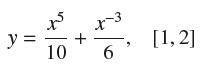 y = 10 + -3 X 6 [1,2]