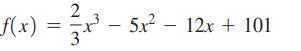 2 (x) = x. tr - 3 5x- 12x + 101