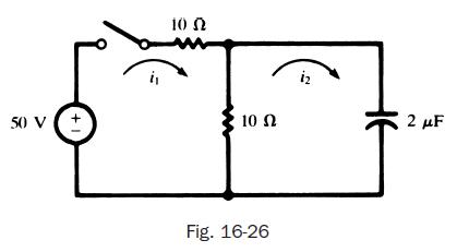 50 V (C = 10  10  Fig. 16-26 iz 2 F