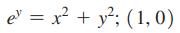e= x + y; (1,0)