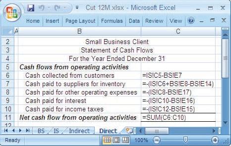 234567 2 3 6 5.2 * Cut 12M xlsx- Microsoft Excel Home Insert Page Layout Formulas Data Review View B C 7 8 9