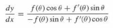 dy dx f(0) cose + f'(0) sin -f(0) sin 0 + f'(0) cos0