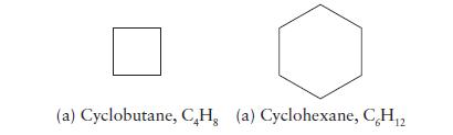 (a) Cyclobutane, CH, (a) Cyclohexane, C,H2 12