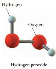Hydrogen Oxygen Hydrogen peroxide.