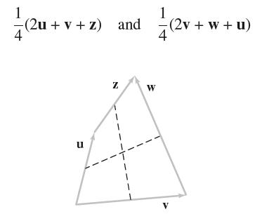 1 4 (2u+ v +z) and (2v + w+u) 1 4 u Z W V