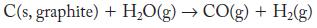 C(s, graphite) + HO(g)  CO(g) + H(g)