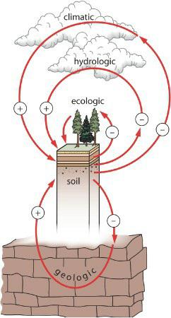 + + climatic, hydrologic ecologic soil geologic