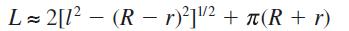 L=2[1 (Rr)]/ + (R + r)