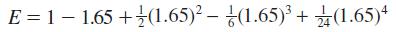 E = 11.65+(1.65)-(1.65)+ (1.65)+