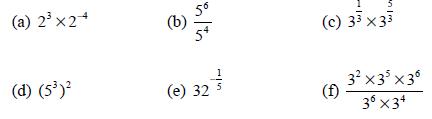 (a) 2x2+ (d) (5) (b) (e) 32 (c) 3 x3 3x35x36 3 X34